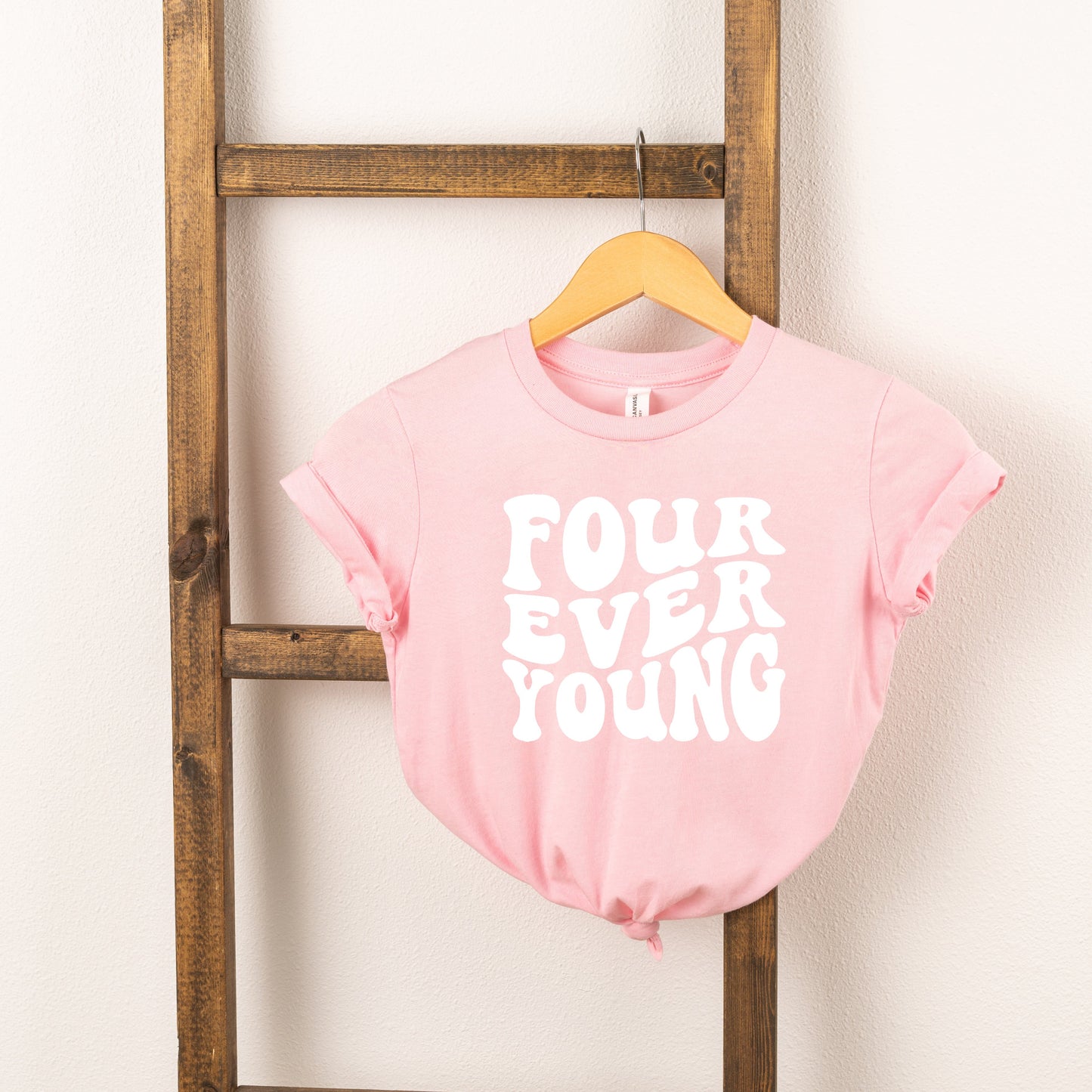 Four Ever Young Wavy | Toddler Short Sleeve Crew Neck by The Juniper Shop