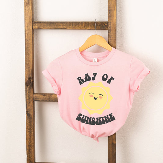 Ray Of Sunshine Sun | Toddler Short Sleeve Crew Neck by The Juniper Shop