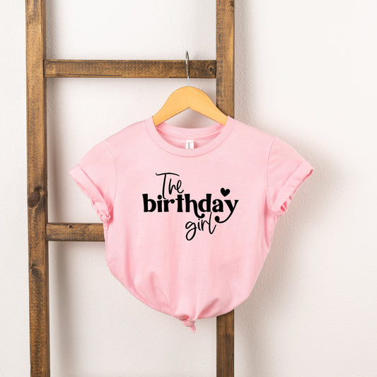 The Birthday Girl Heart | Toddler Short Sleeve Crew Neck by The Juniper Shop