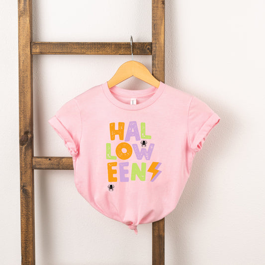 Halloween Lightning Bolt Colorful | Toddler Short Sleeve Crew Neck by The Juniper Shop