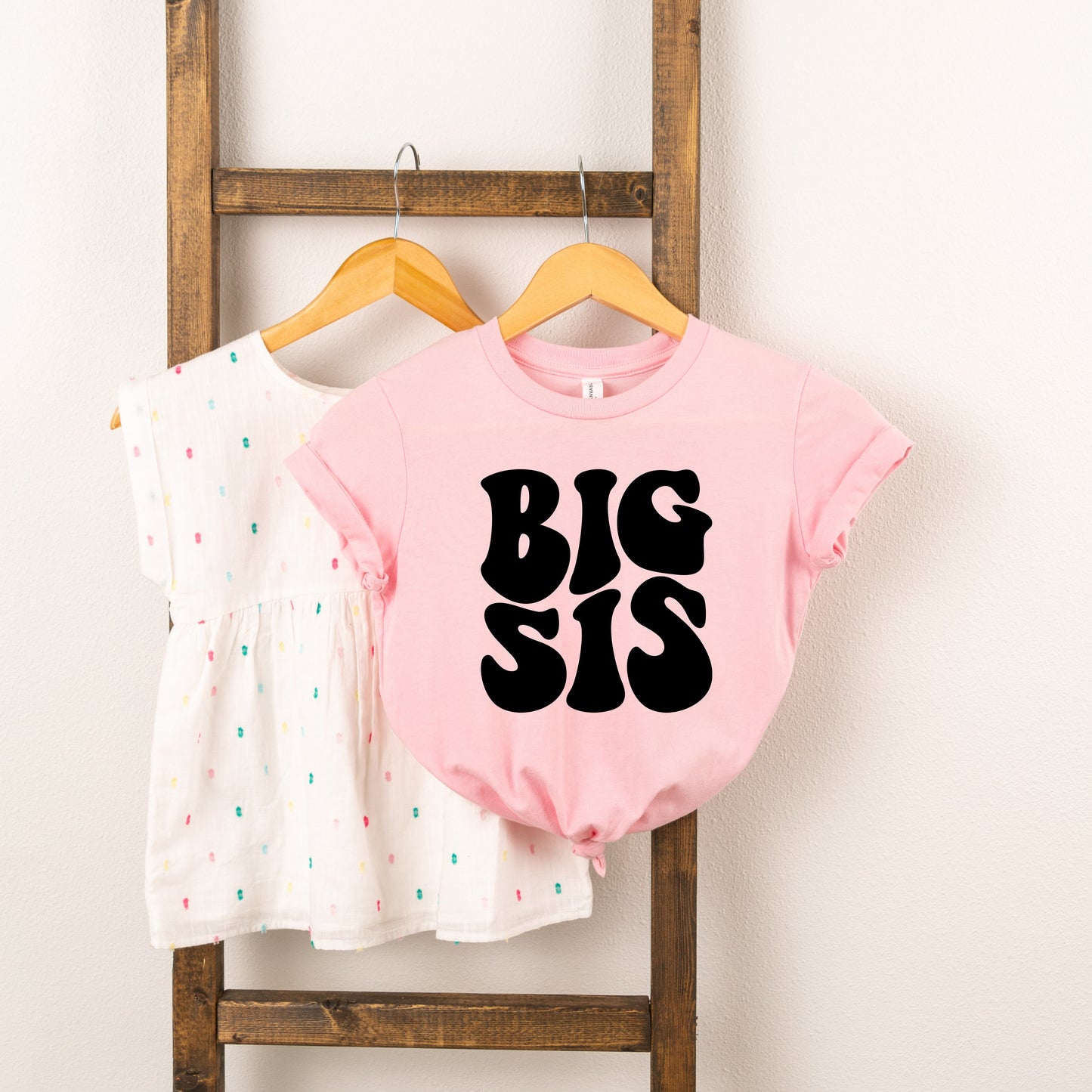 Big Sis Wavy | Toddler Short Sleeve Crew Neck by The Juniper Shop