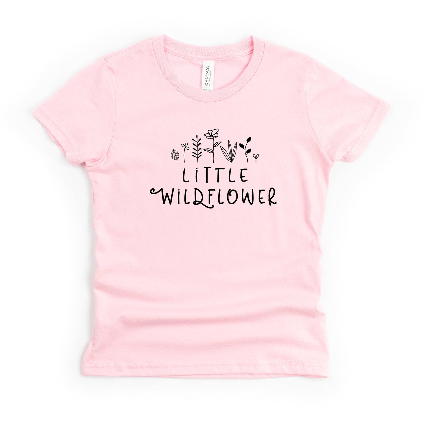 Little Wildflower Flowers | Youth Short Sleeve Crew Neck by The Juniper Shop