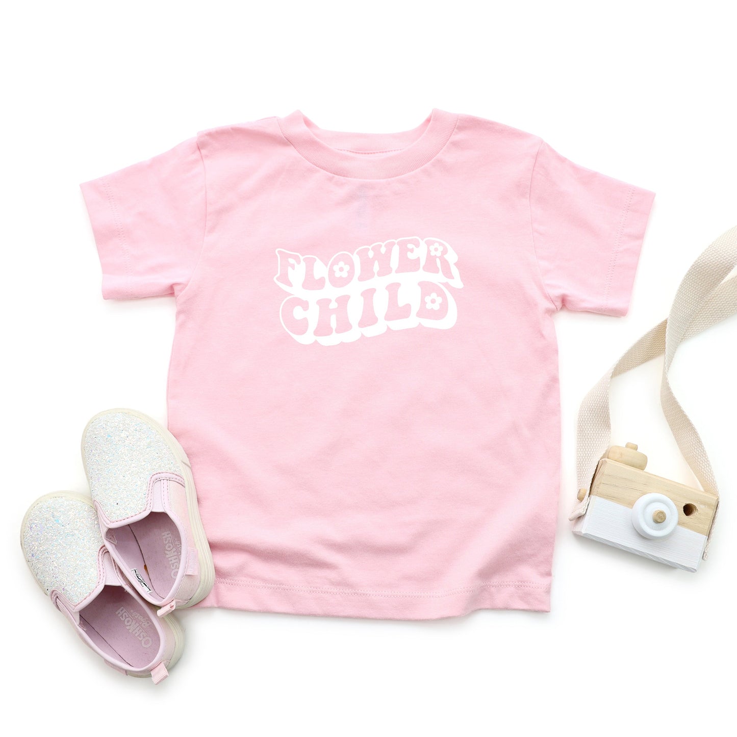 Flower Child | Toddler Short Sleeve Crew Neck by The Juniper Shop