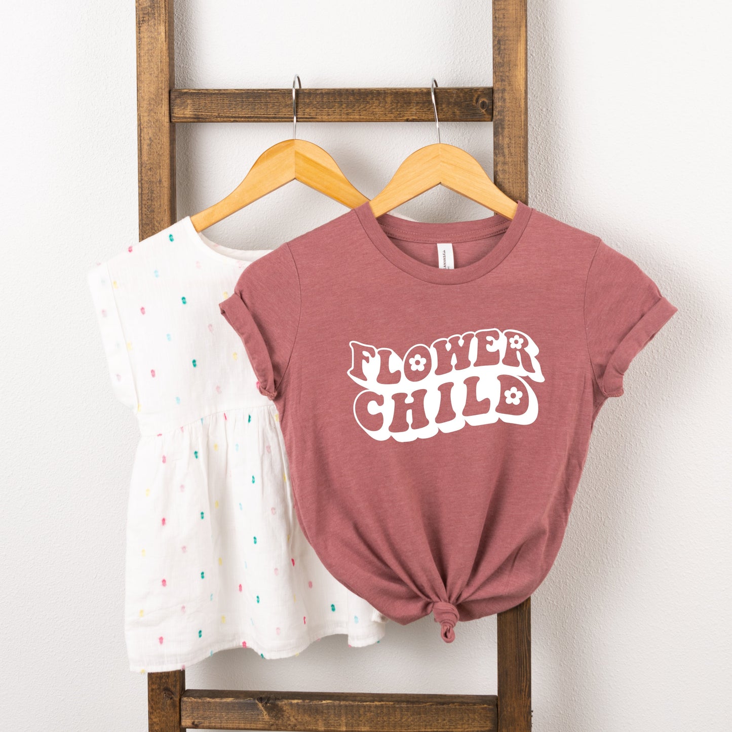 Flower Child | Toddler Short Sleeve Crew Neck by The Juniper Shop