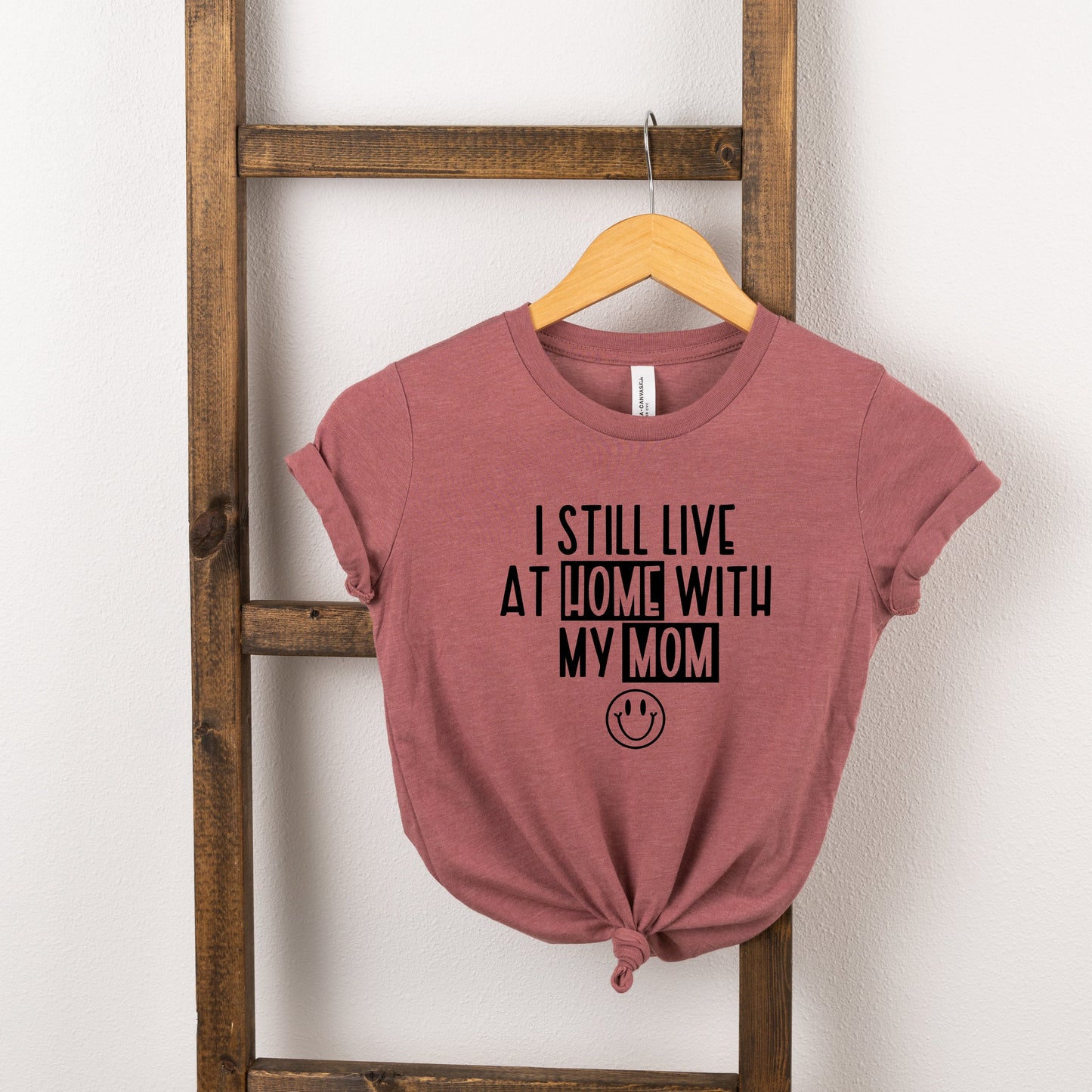 Home With My Mom | Toddler Short Sleeve Crew Neck by The Juniper Shop