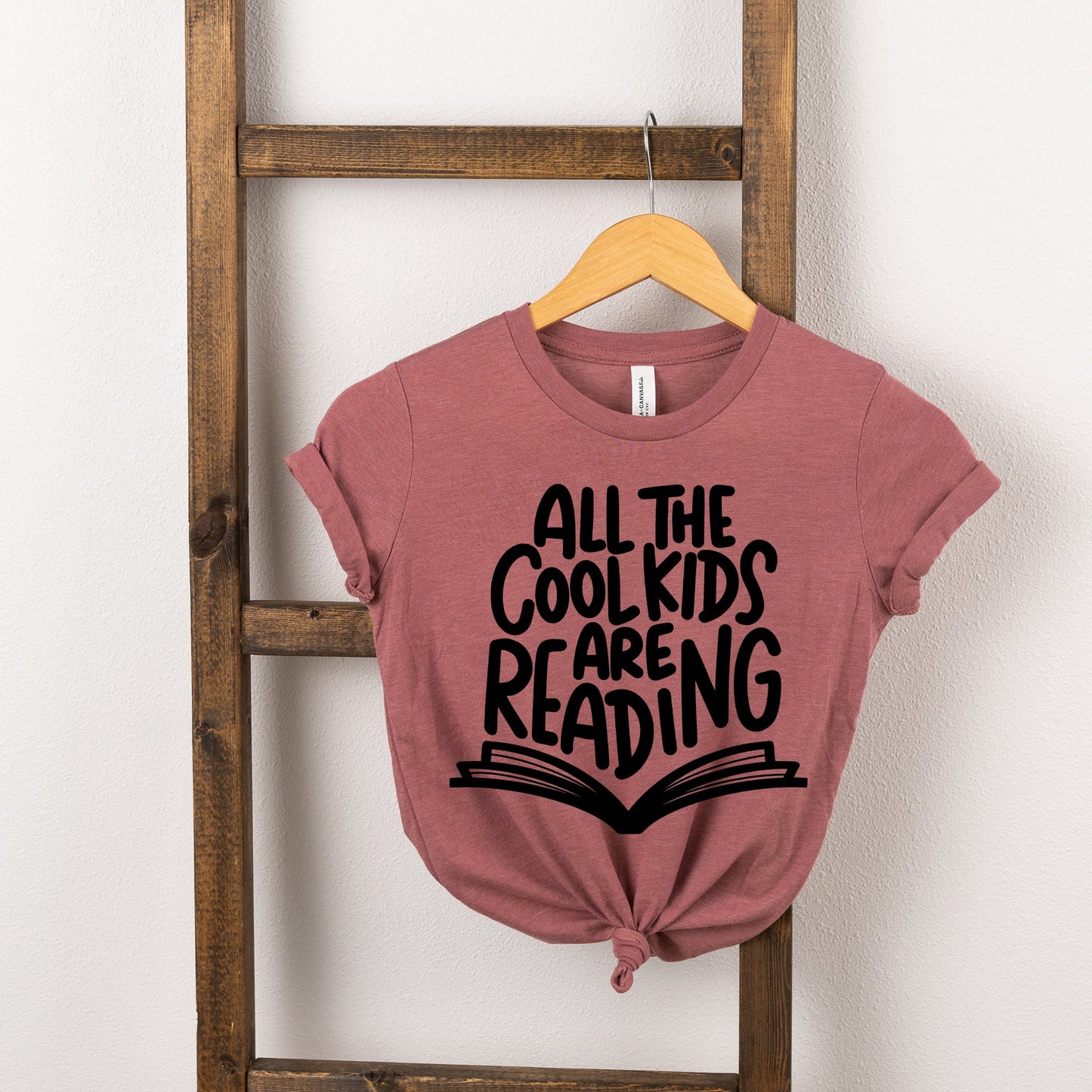 All The Cool Kids Are Reading | Youth Graphic Short Sleeve Tee by The Juniper Shop