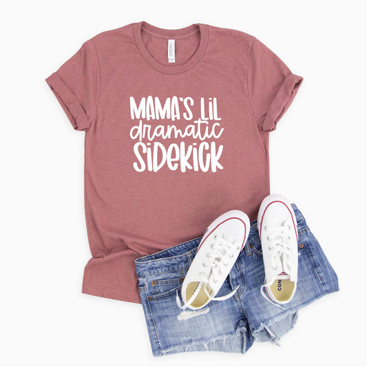 Mama's Lil Dramatic Sidekick | Youth Short Sleeve Crew Neck by The Juniper Shop