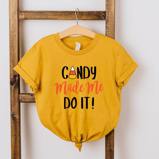 Candy Made Me Do It | Youth Short Sleeve Crew Neck by The Juniper Shop