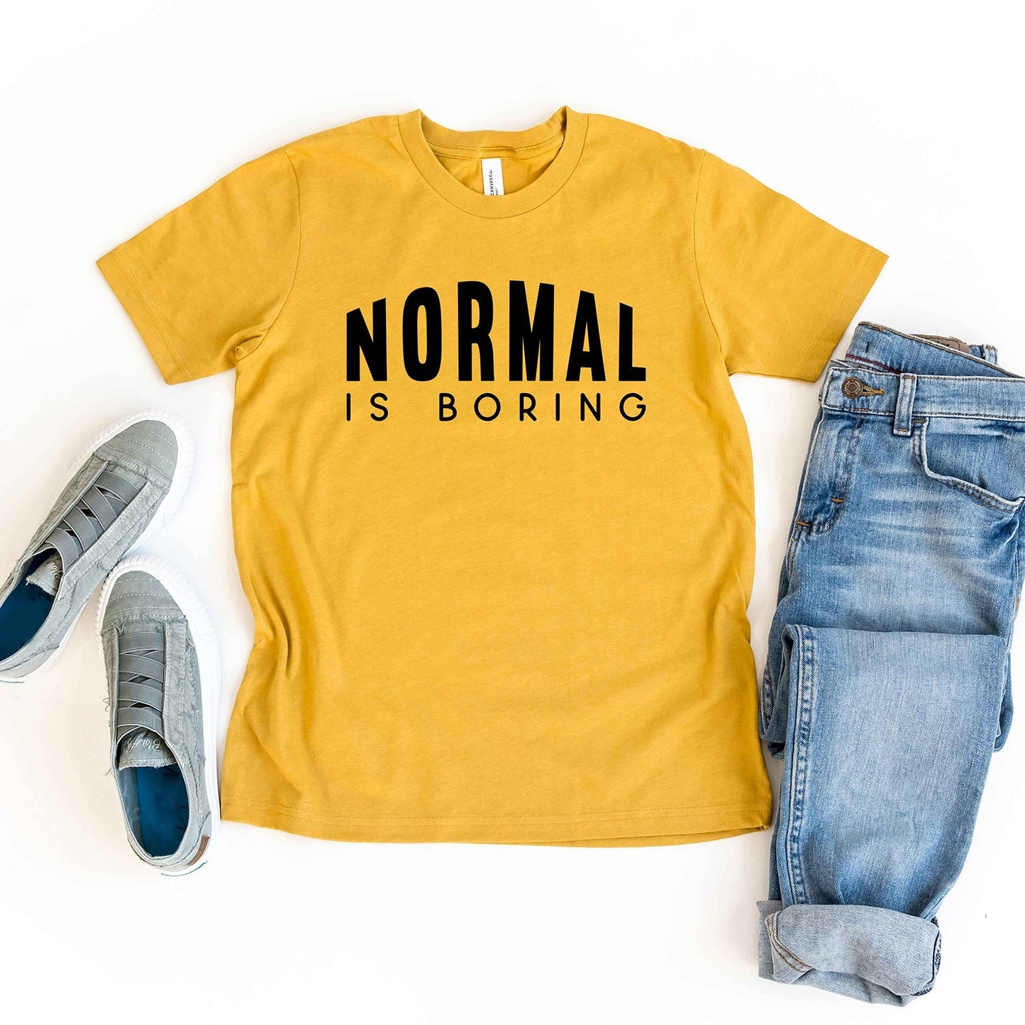 Normal Is Boring | Youth Short Sleeve Crew Neck by The Juniper Shop