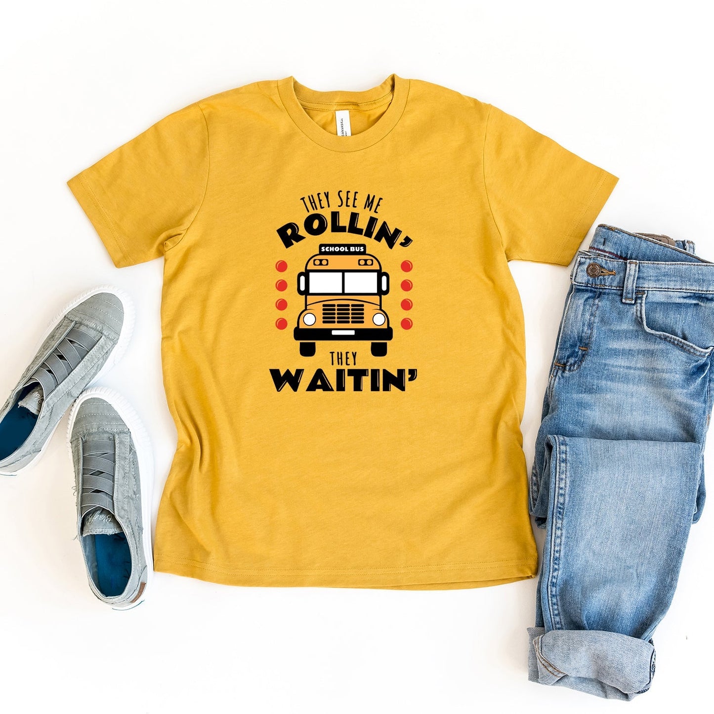 They See Me Rollin' | Youth Graphic Short Sleeve Tee by The Juniper Shop