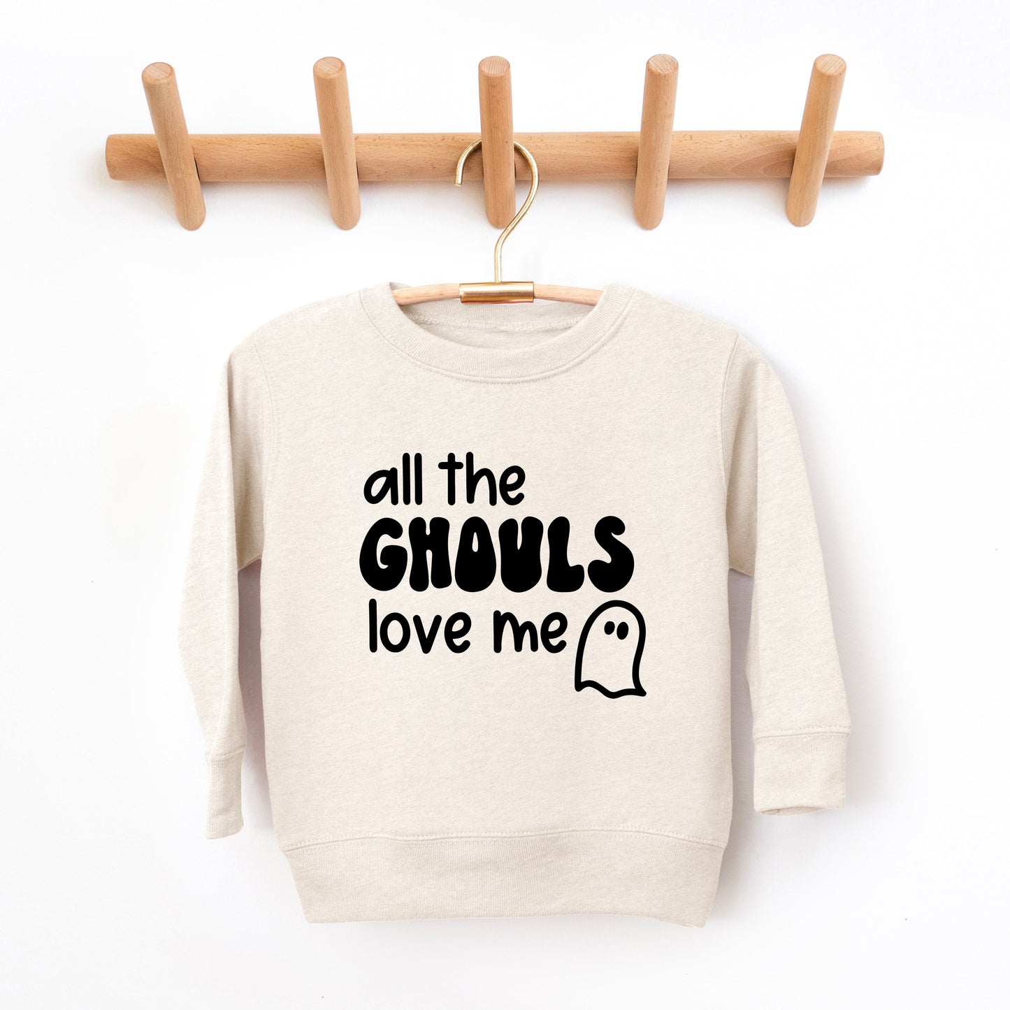 All The Ghouls Ghost | Toddler Sweatshirt by The Juniper Shop