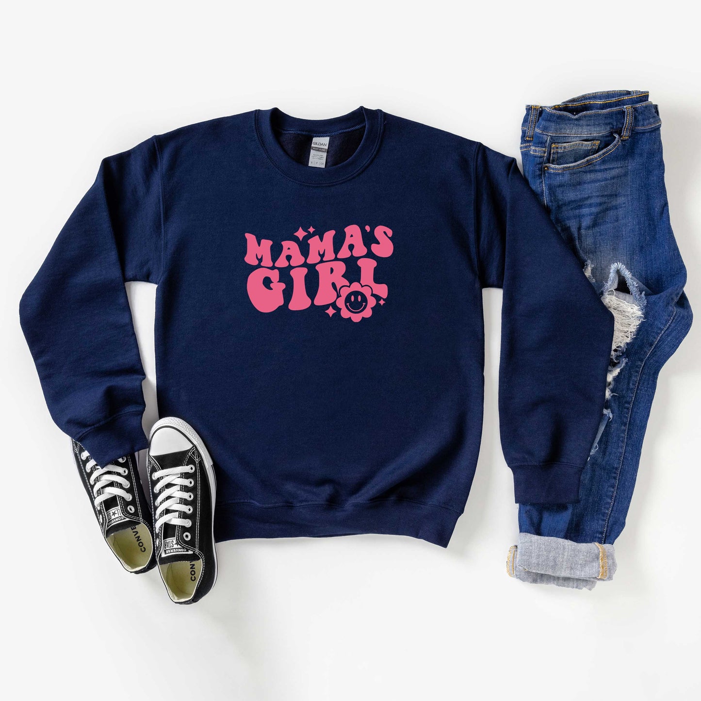 Mama's Girl Flower | Youth Sweatshirt by The Juniper Shop