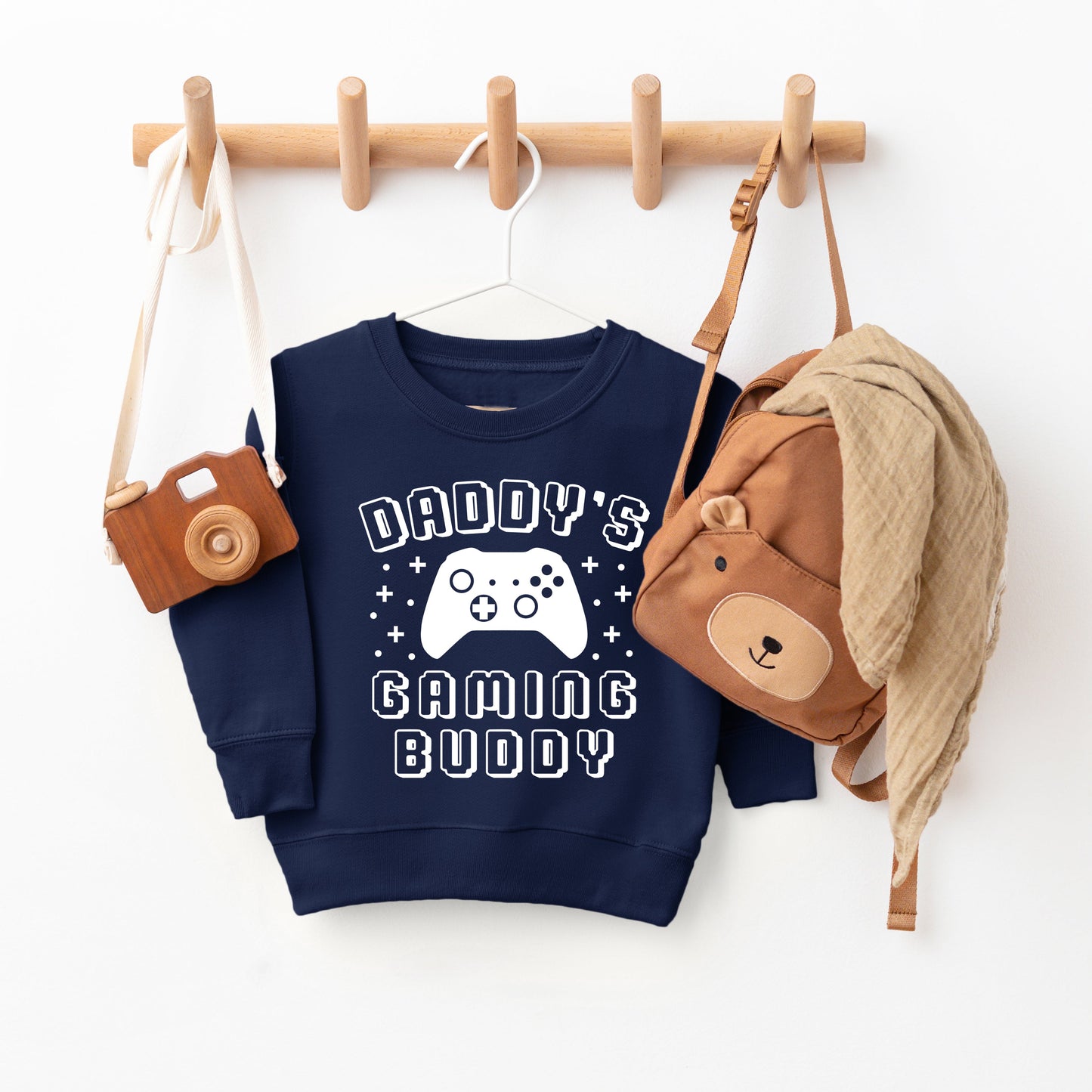 Daddy's Gaming Buddy | Toddler Graphic Sweatshirt by The Juniper Shop