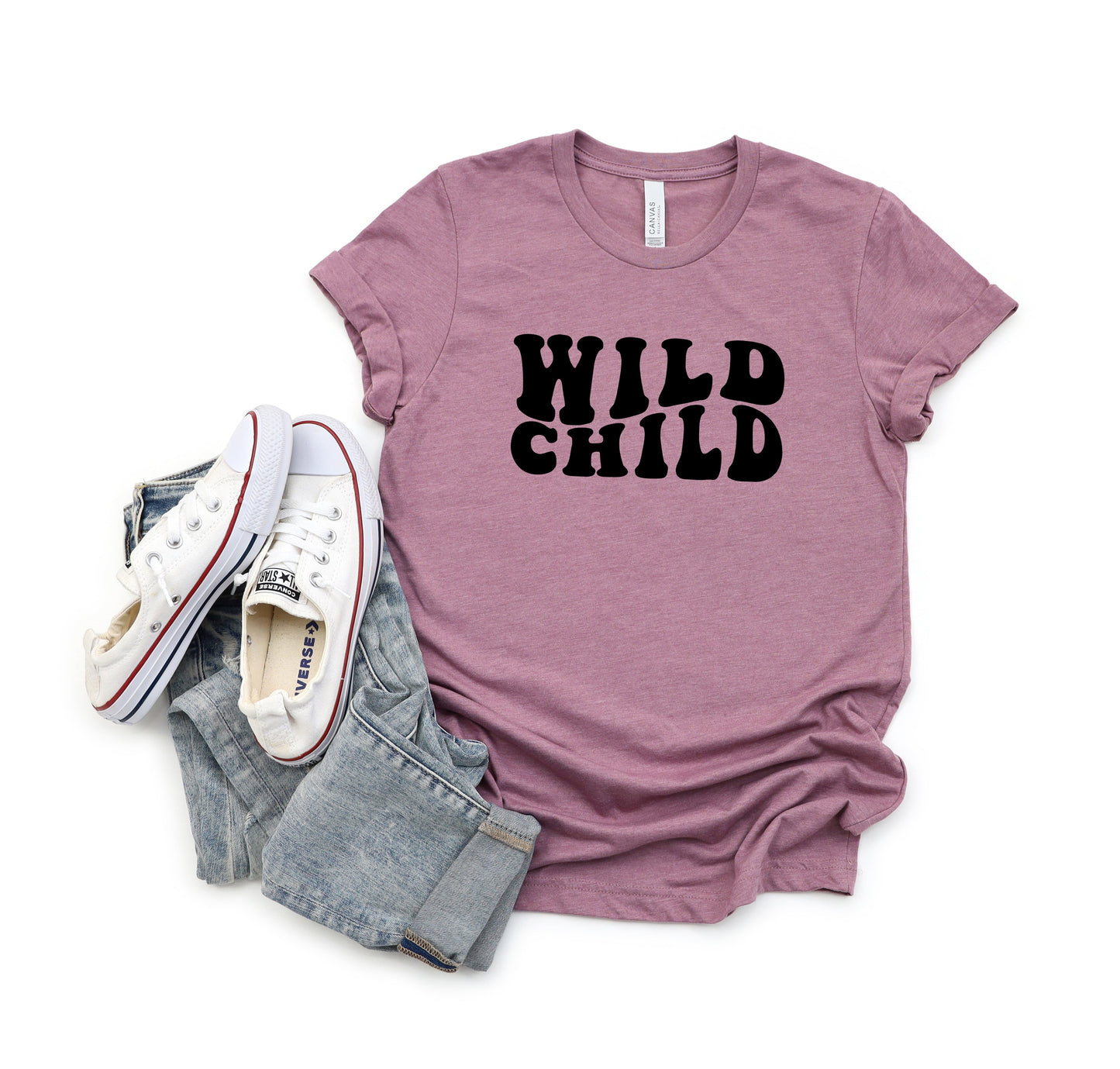 Wild Child Wavy | Youth Short Sleeve Crew Neck by The Juniper Shop