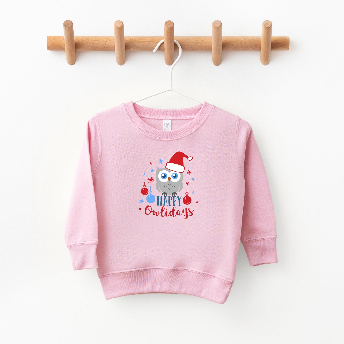 Happy Owlidays | Toddler Sweatshirt by The Juniper Shop