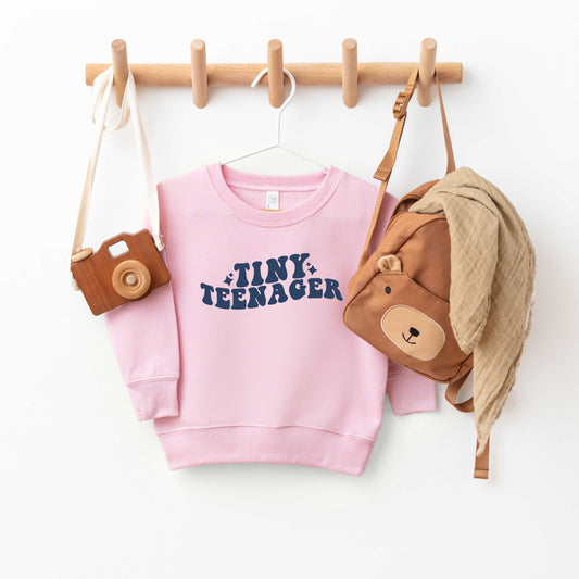 Tiny Teenager Wavy | Toddler Sweatshirt by The Juniper Shop