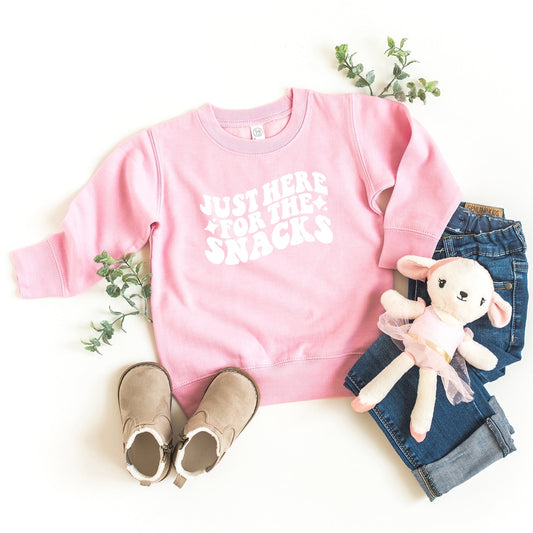 Here For The Snacks Stars | Toddler Sweatshirt by The Juniper Shop