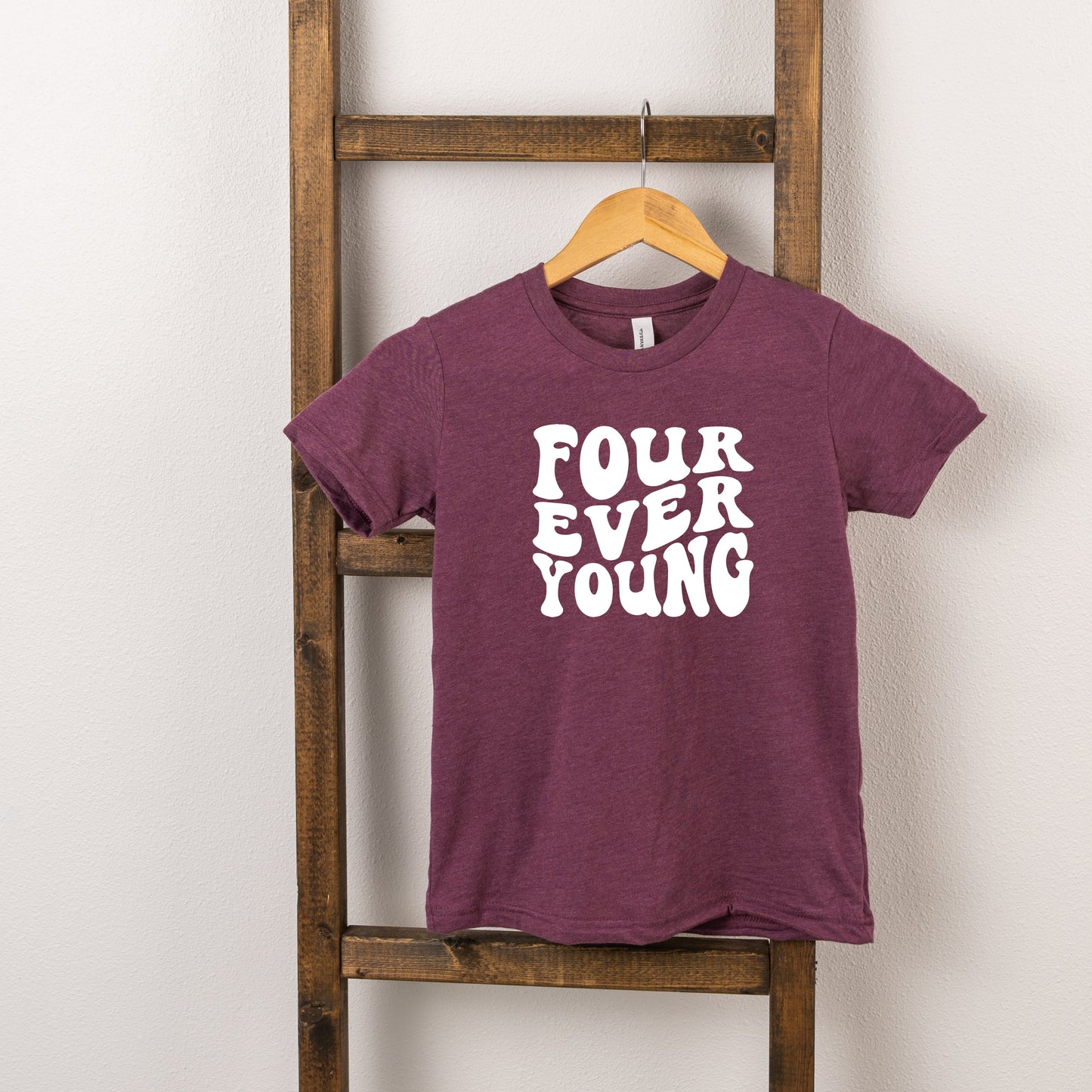 Four Ever Young Wavy | Toddler Short Sleeve Crew Neck by The Juniper Shop