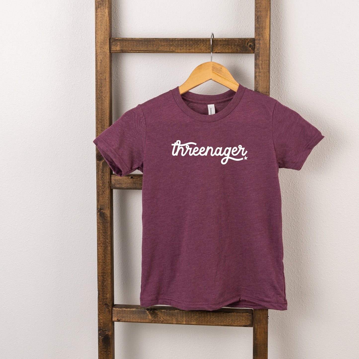 Threenager | Toddler Short Sleeve Crew Neck by The Juniper Shop