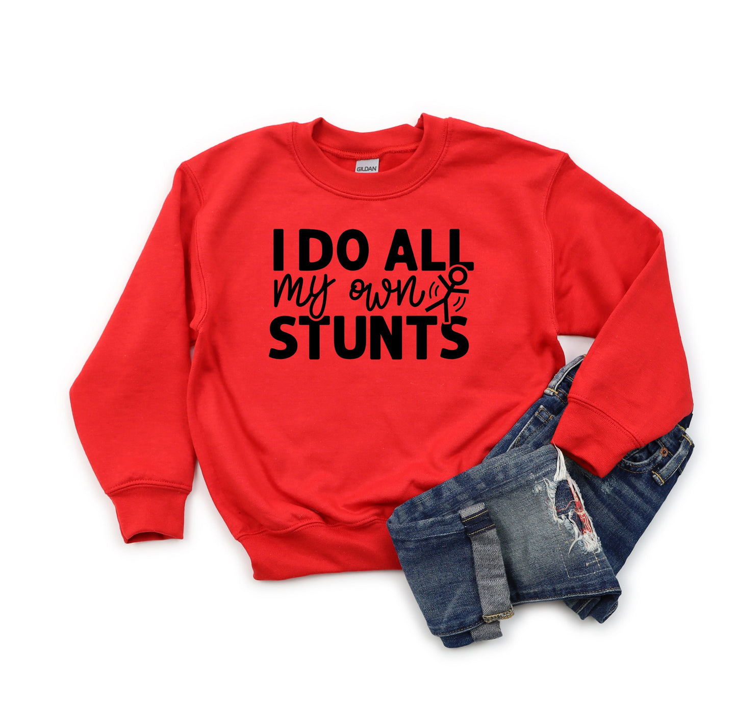 I Do All My Own Stunts | Youth Sweatshirt by The Juniper Shop