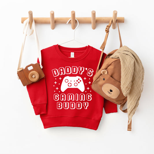 Daddy's Gaming Buddy | Toddler Graphic Sweatshirt by The Juniper Shop