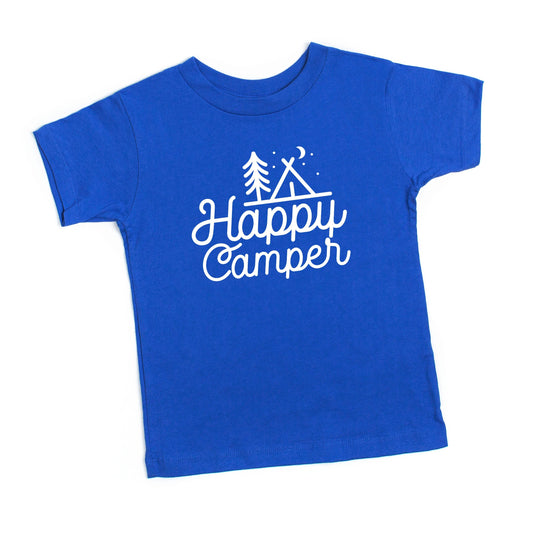 Happy Camper Tent | Toddler Short Sleeve Crew Neck by The Juniper Shop