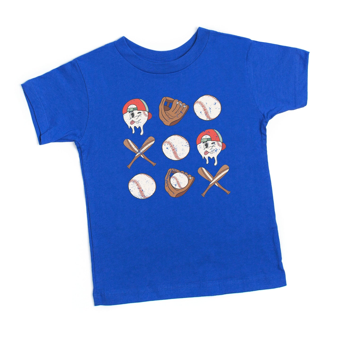 Baseball Collage | Toddler Short Sleeve Crew Neck by The Juniper Shop