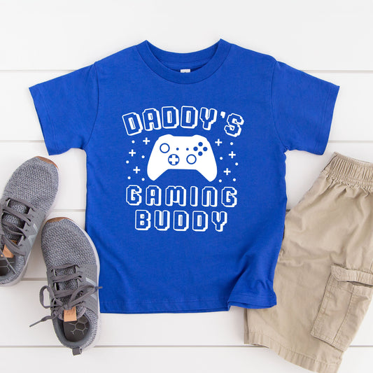 Daddy's Gaming Buddy | Toddler Graphic Short Sleeve Tee by The Juniper Shop