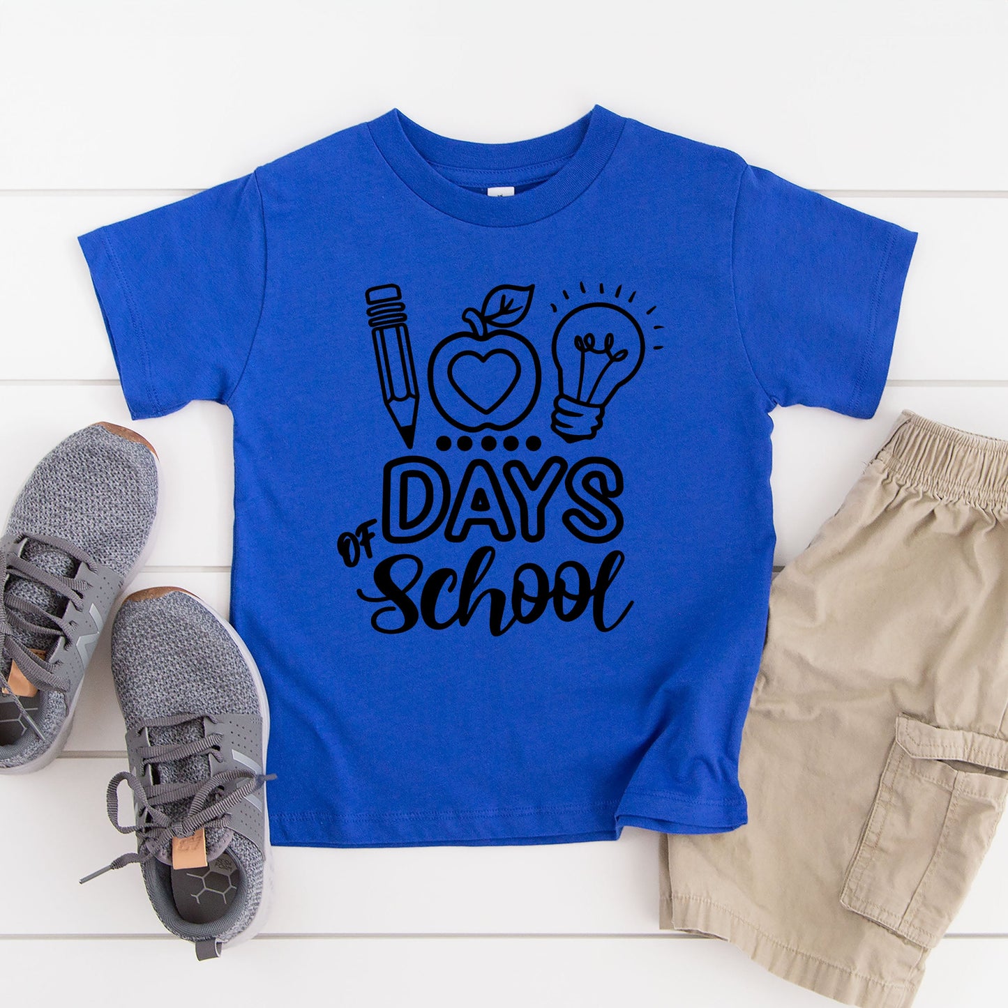 100 Days Of School | Youth Graphic Short Sleeve Tee by The Juniper Shop