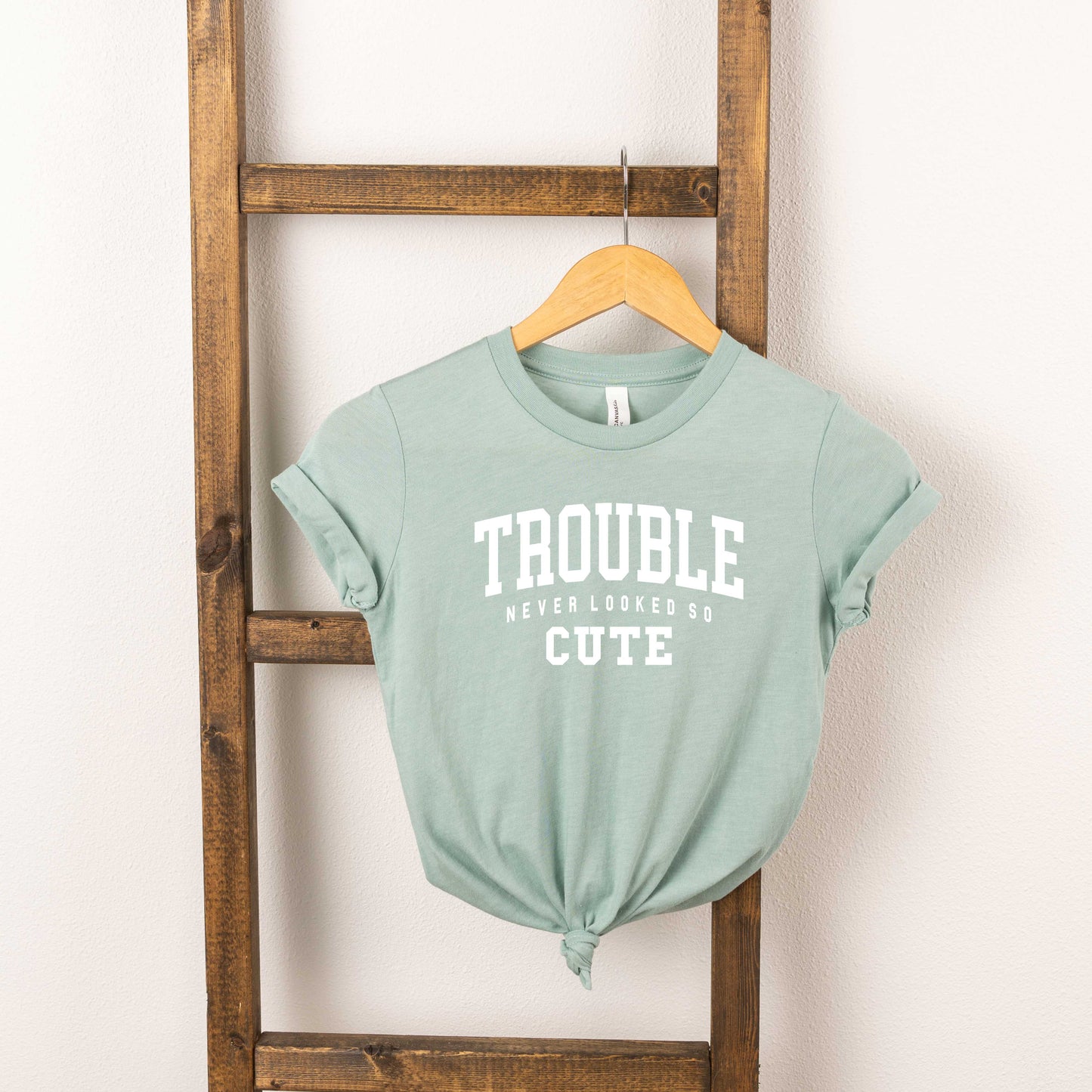 Trouble So Cute | Youth Short Sleeve Crew Neck by The Juniper Shop