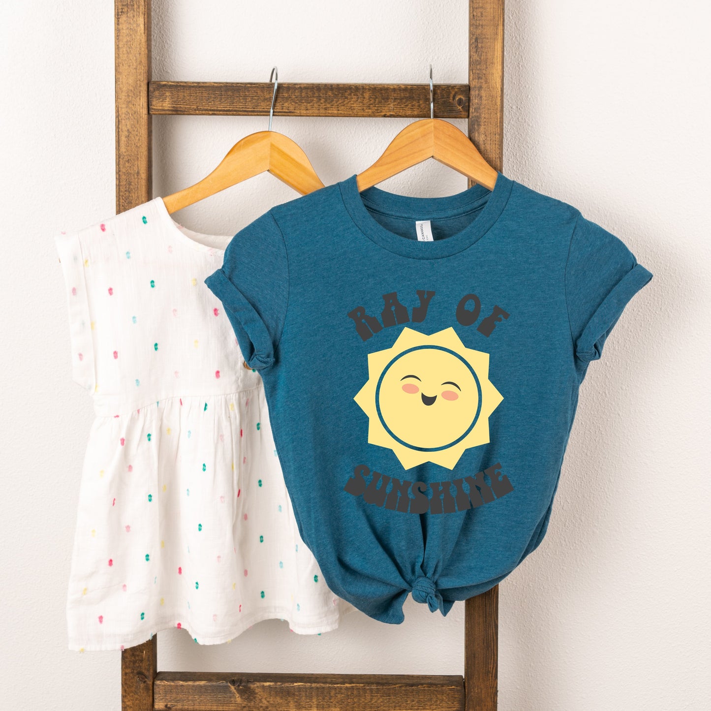 Ray Of Sunshine Sun | Toddler Short Sleeve Crew Neck by The Juniper Shop