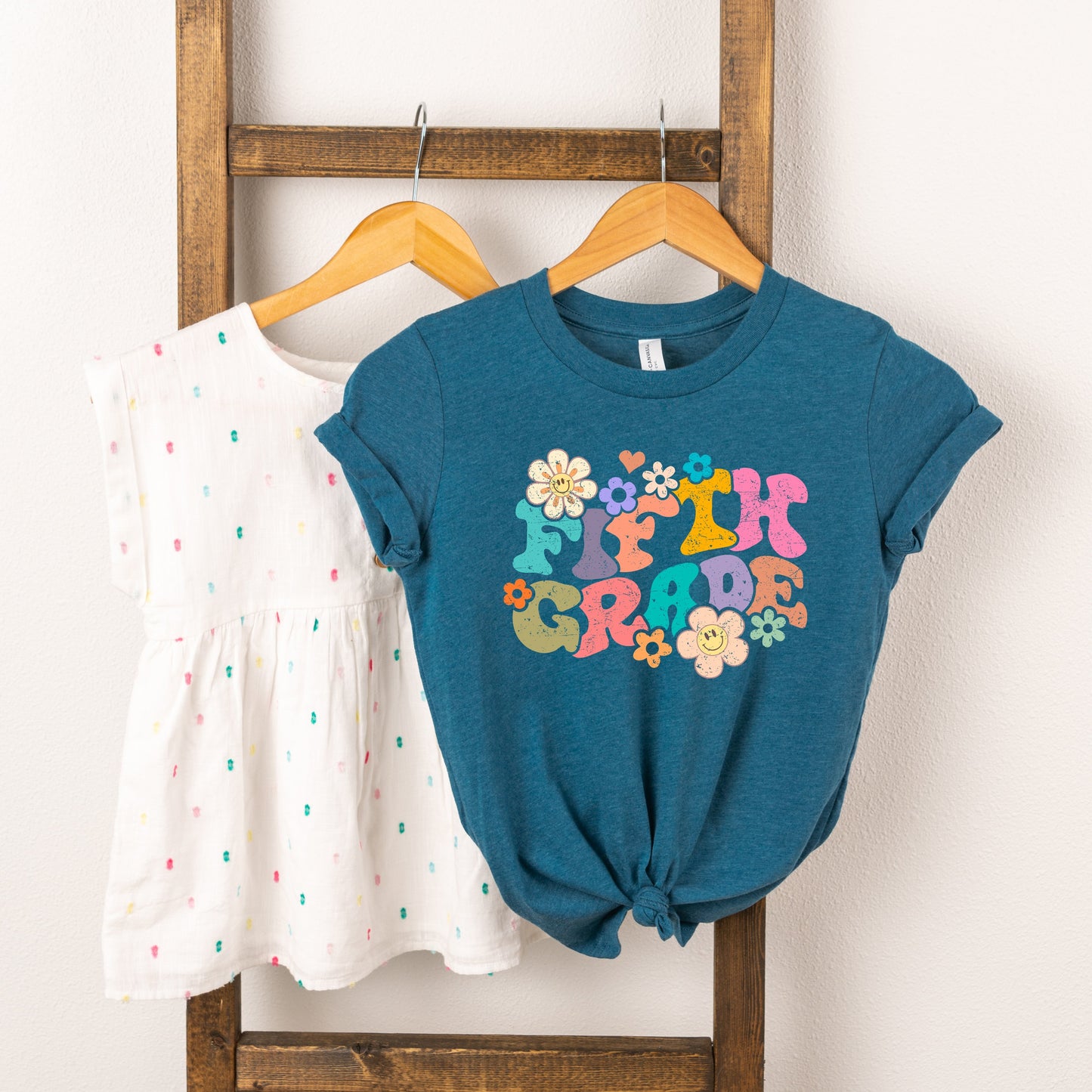 Fifth Grade Flowers | Youth Graphic Short Sleeve Tee by The Juniper Shop