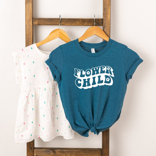 Flower Child | Toddler Short Sleeve Crew Neck by The Juniper Shop