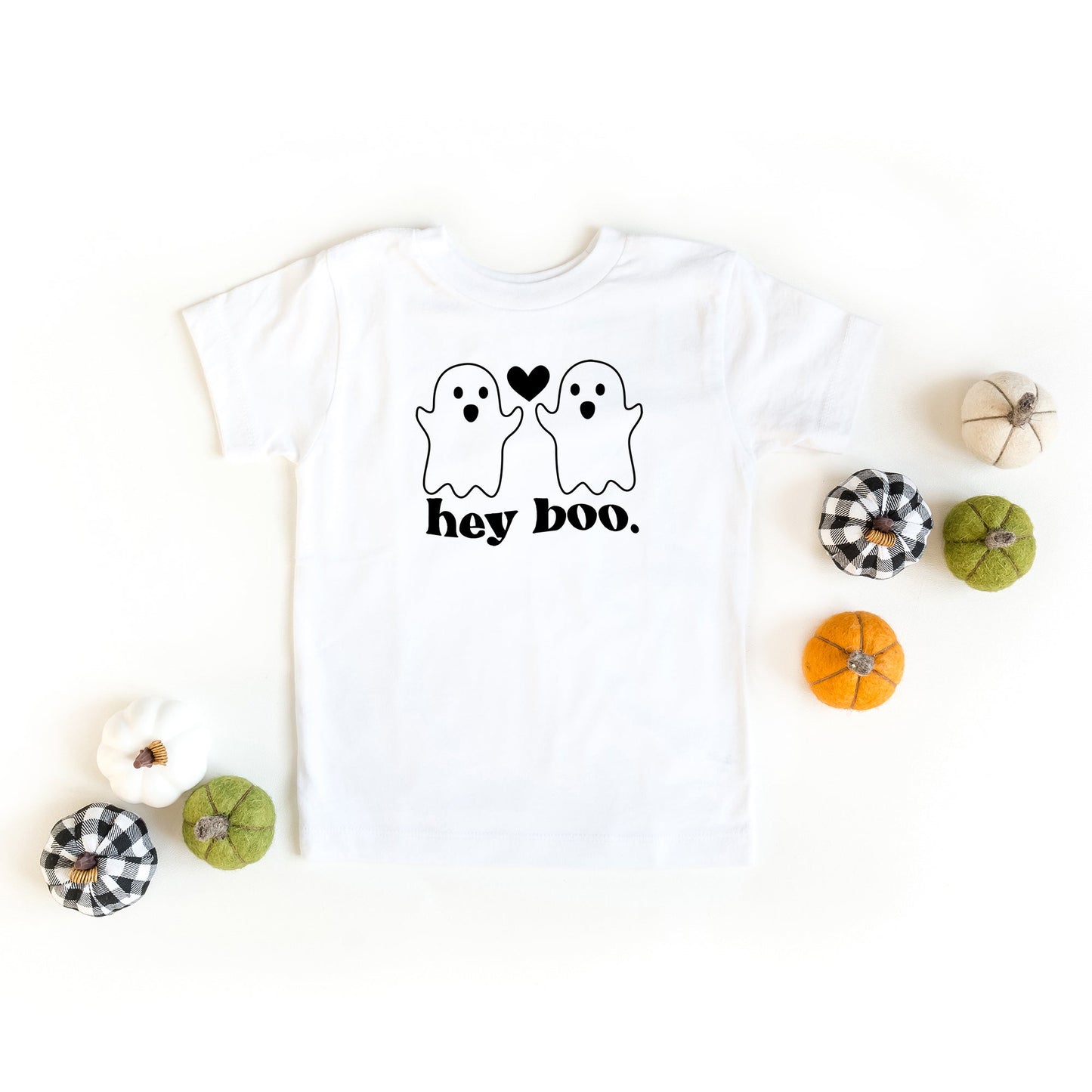 Ghosts Hey Boo | Toddler Short Sleeve Crew Neck by The Juniper Shop