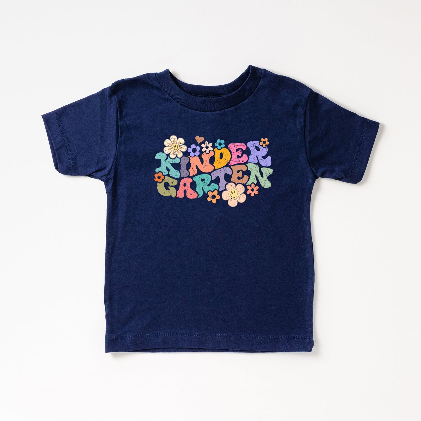 Kindergarten Flowers | Toddler Graphic Short Sleeve Tee by The Juniper Shop