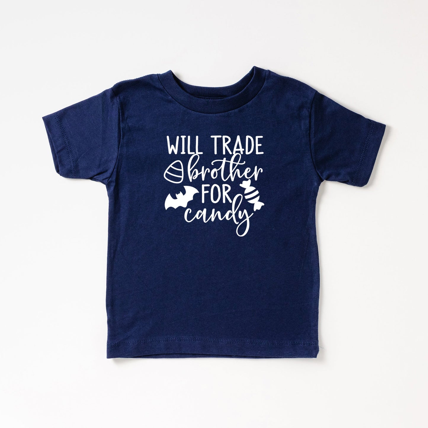 Will Trade Brother For Candy | Toddler Short Sleeve Crew Neck by The Juniper Shop