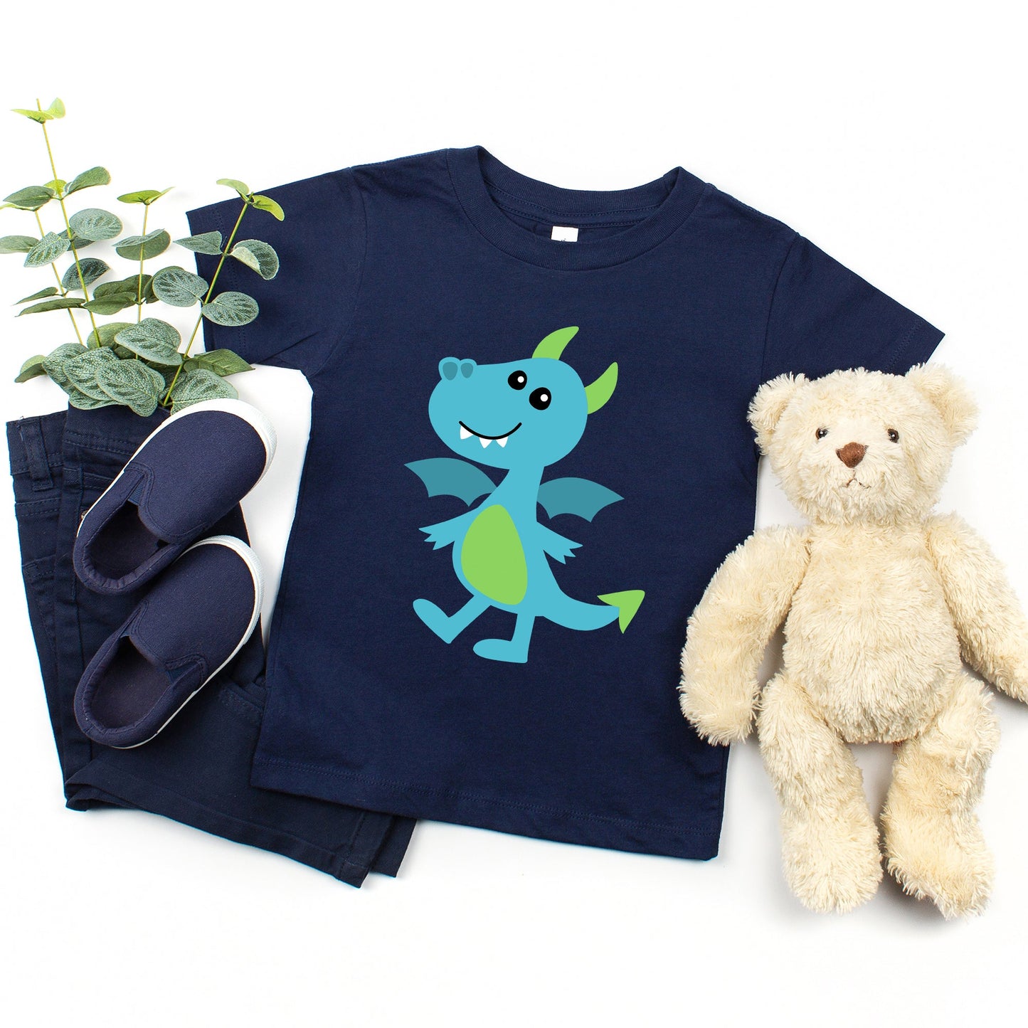 Blue Dragon | Toddler Graphic Short Sleeve Tee by The Juniper Shop