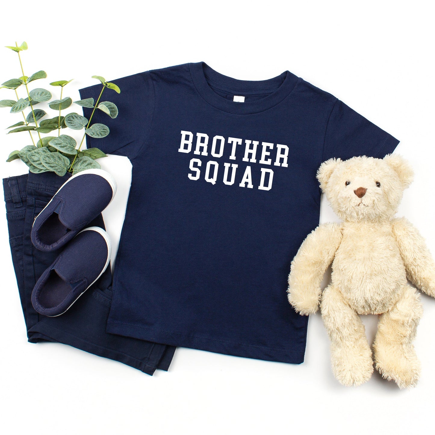 Brother Squad | Toddler Short Sleeve Crew Neck by The Juniper Shop