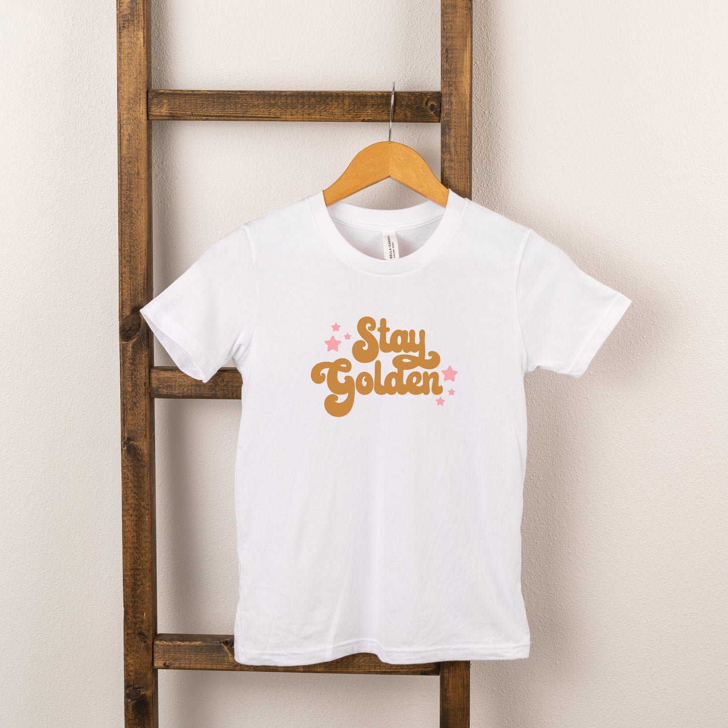 Stay Golden Stars | Toddler Short Sleeve Crew Neck by The Juniper Shop