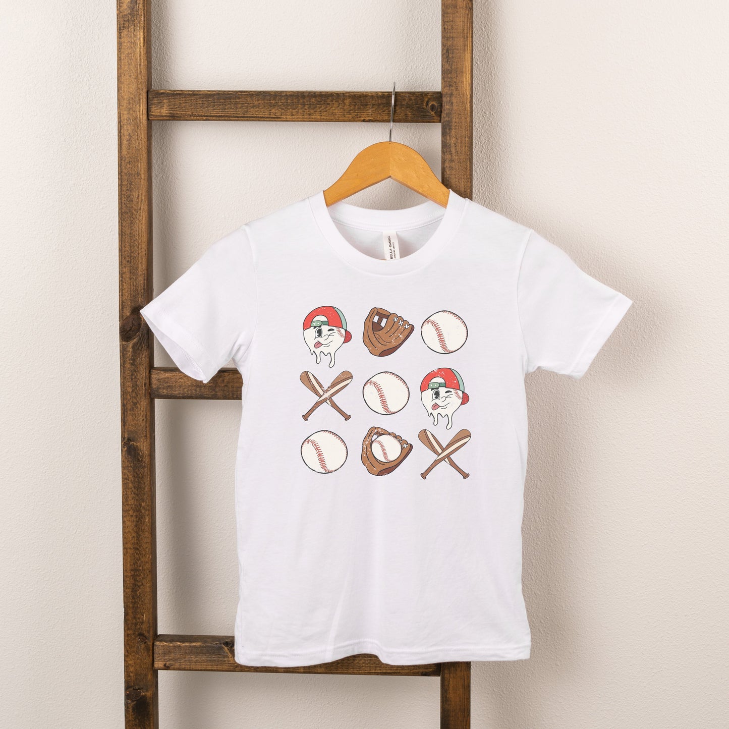 Baseball Collage | Toddler Short Sleeve Crew Neck by The Juniper Shop