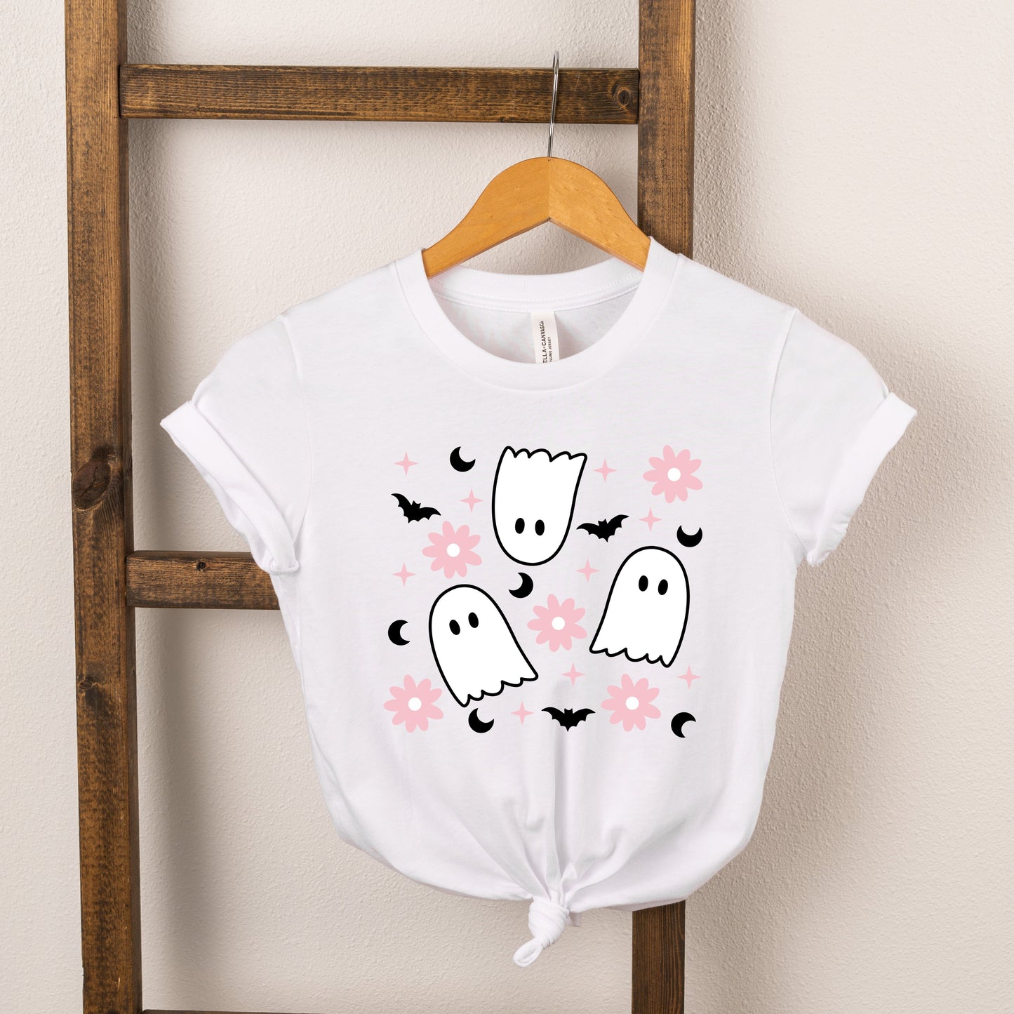 Ghost Flowers | Toddler Short Sleeve Crew Neck by The Juniper Shop