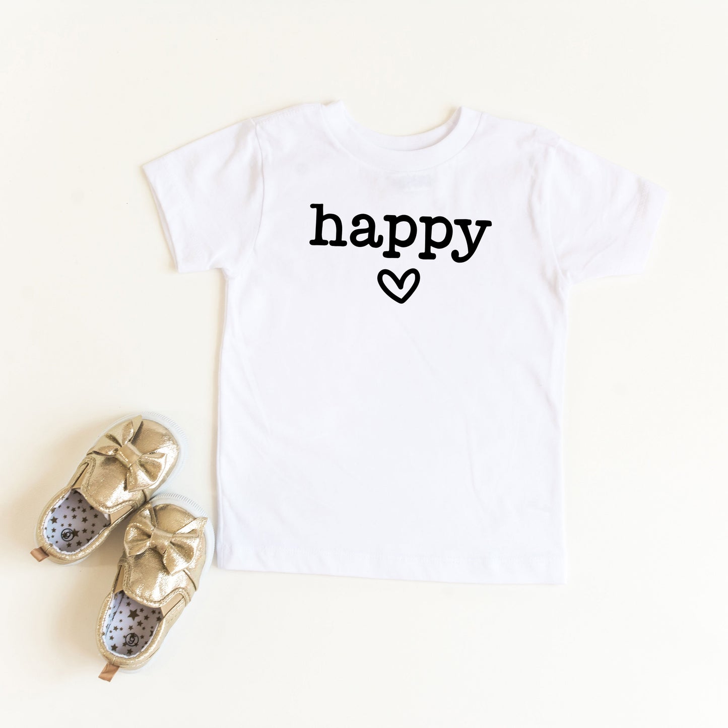 Happy Heart | Toddler Short Sleeve Crew Neck by The Juniper Shop