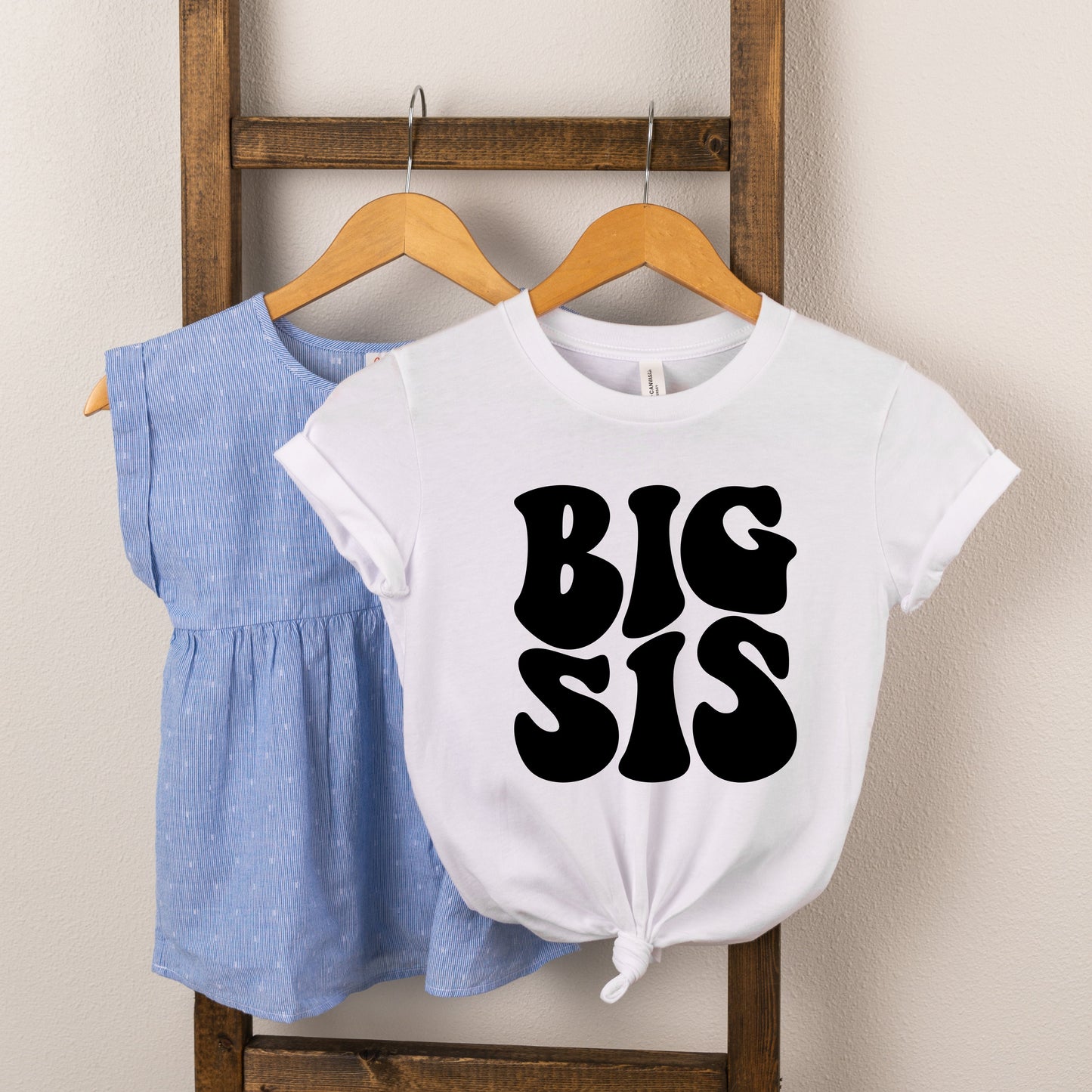 Big Sis Wavy | Toddler Short Sleeve Crew Neck by The Juniper Shop