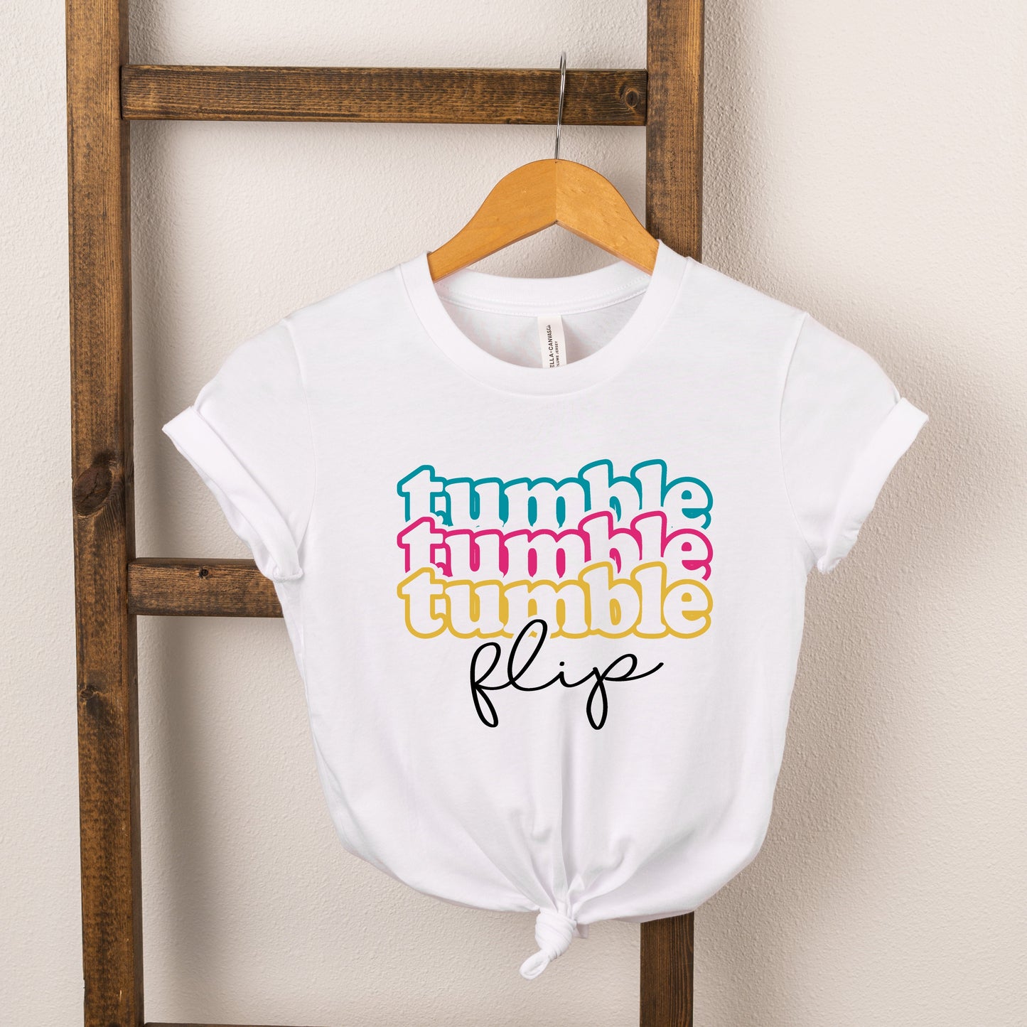 Tumble Flip Stacked | Toddler Short Sleeve Crew Neck by The Juniper Shop