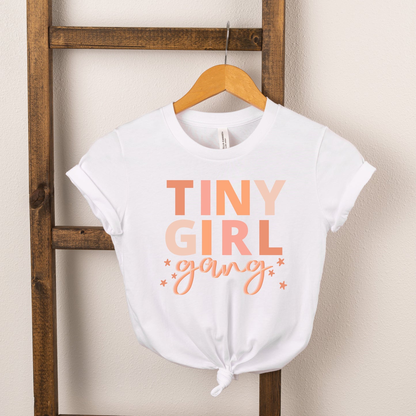 Tiny Girl Gang Colorful | Toddler Short Sleeve Crew Neck by The Juniper Shop