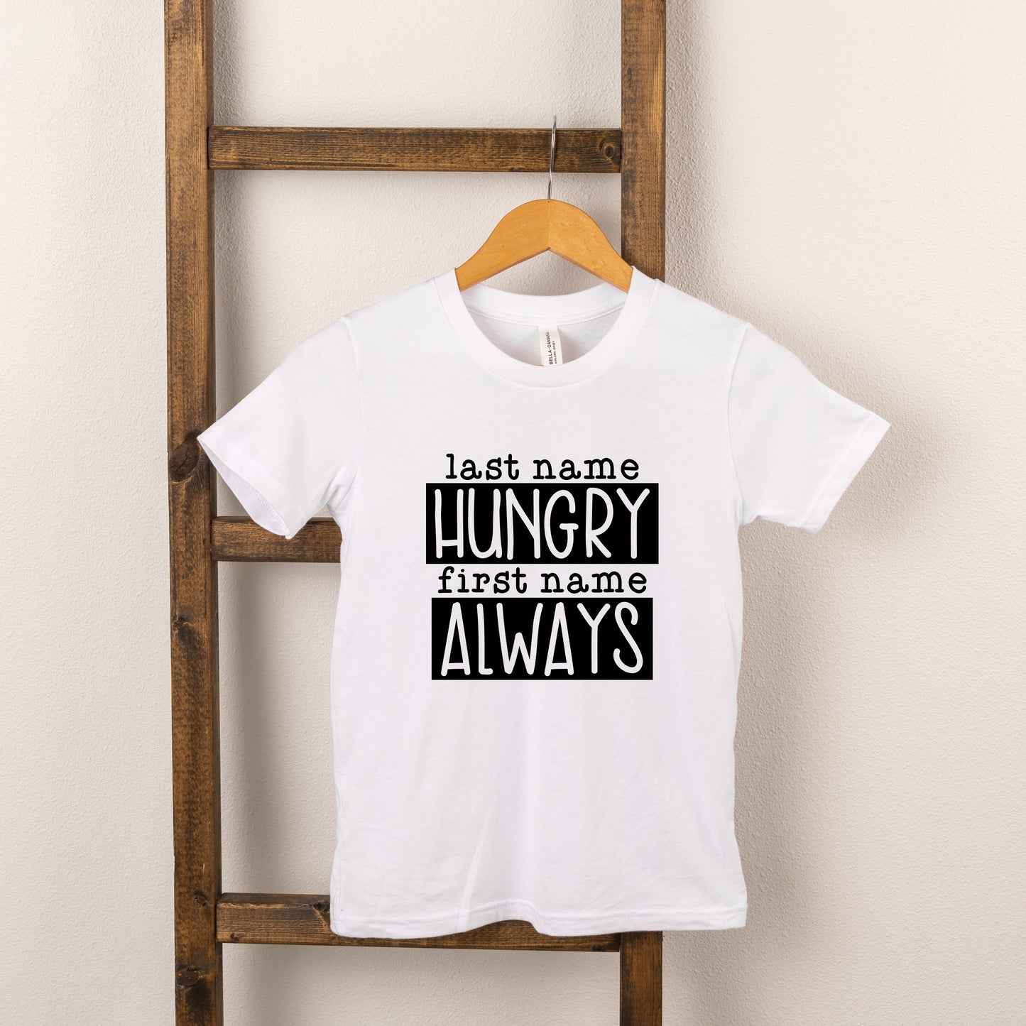 Last Name Hungry | Toddler Short Sleeve Crew Neck by The Juniper Shop