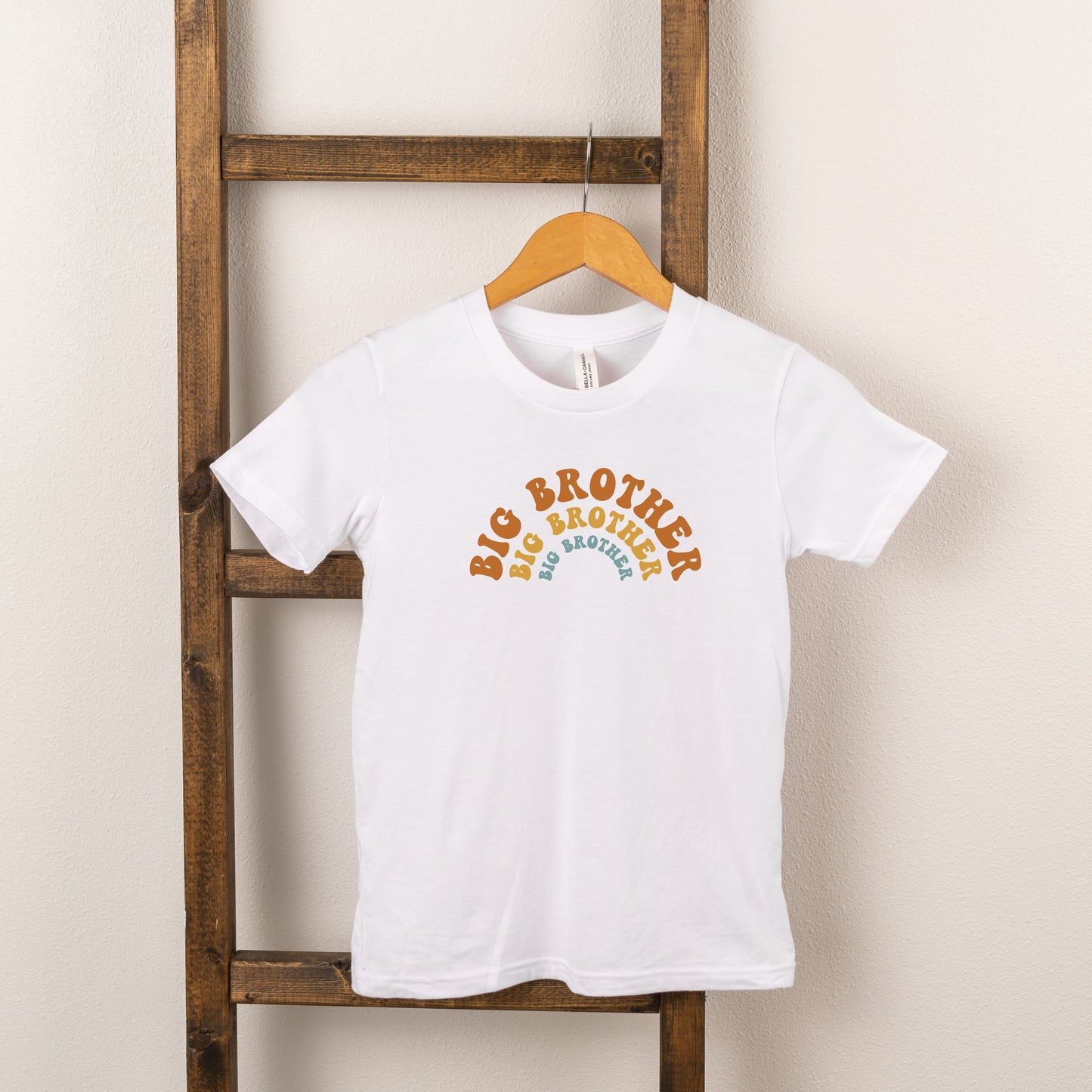 Big Brother Stacked Curved | Toddler Graphic Short Sleeve Tee by The Juniper Shop