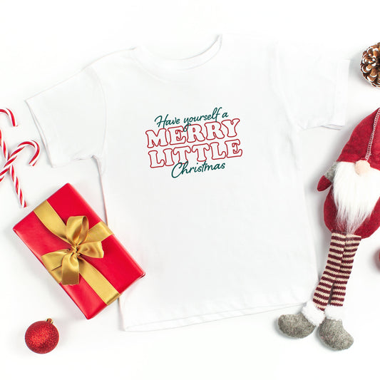 Merry Little Christmas | Toddler Short Sleeve Crew Neck by The Juniper Shop