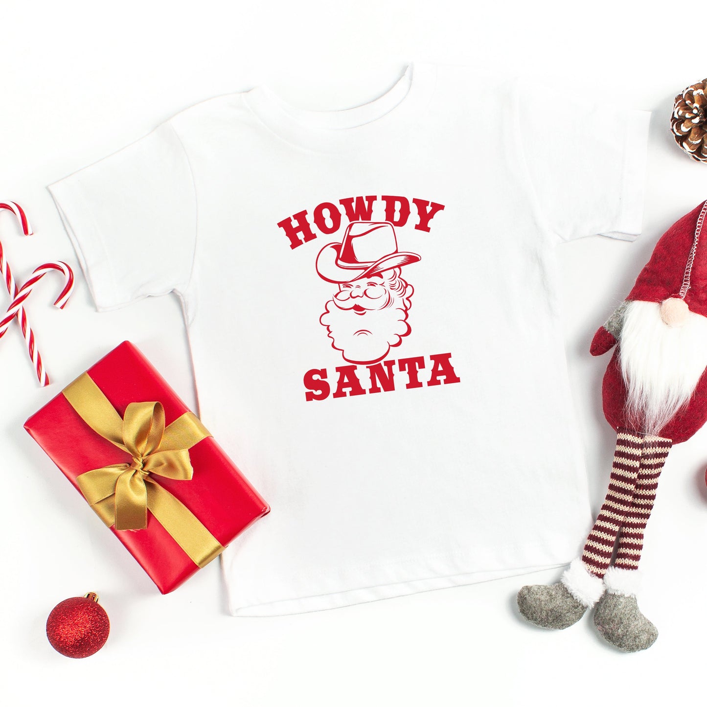 Howdy Santa Claus | Toddler Short Sleeve Crew Neck by The Juniper Shop