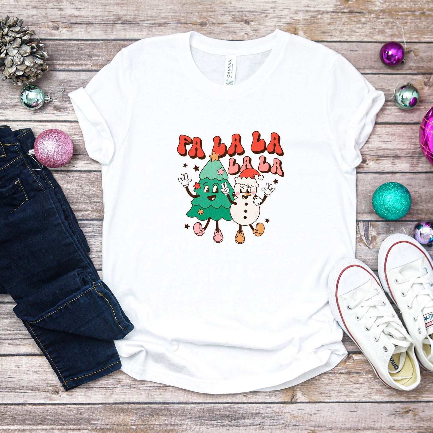 Fa La La Friends | Youth Short Sleeve Crew Neck by The Juniper Shop